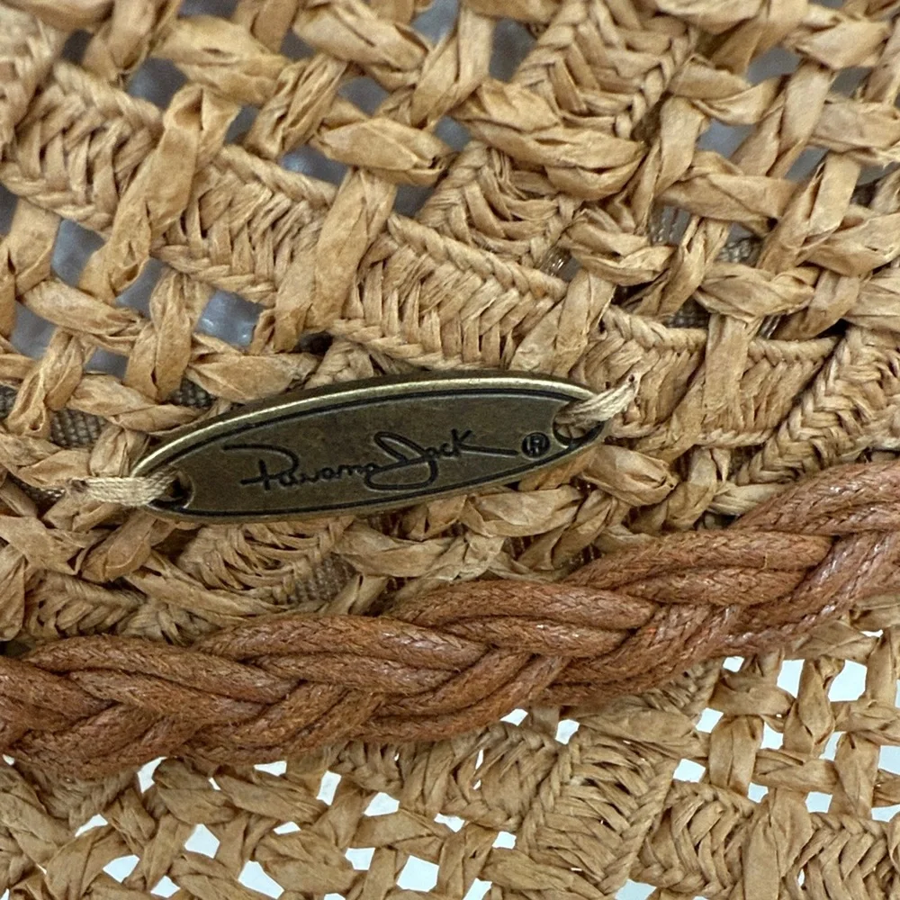 NWT Panama Jack Cognac Brown Woven Hat - Picture 6 of 9